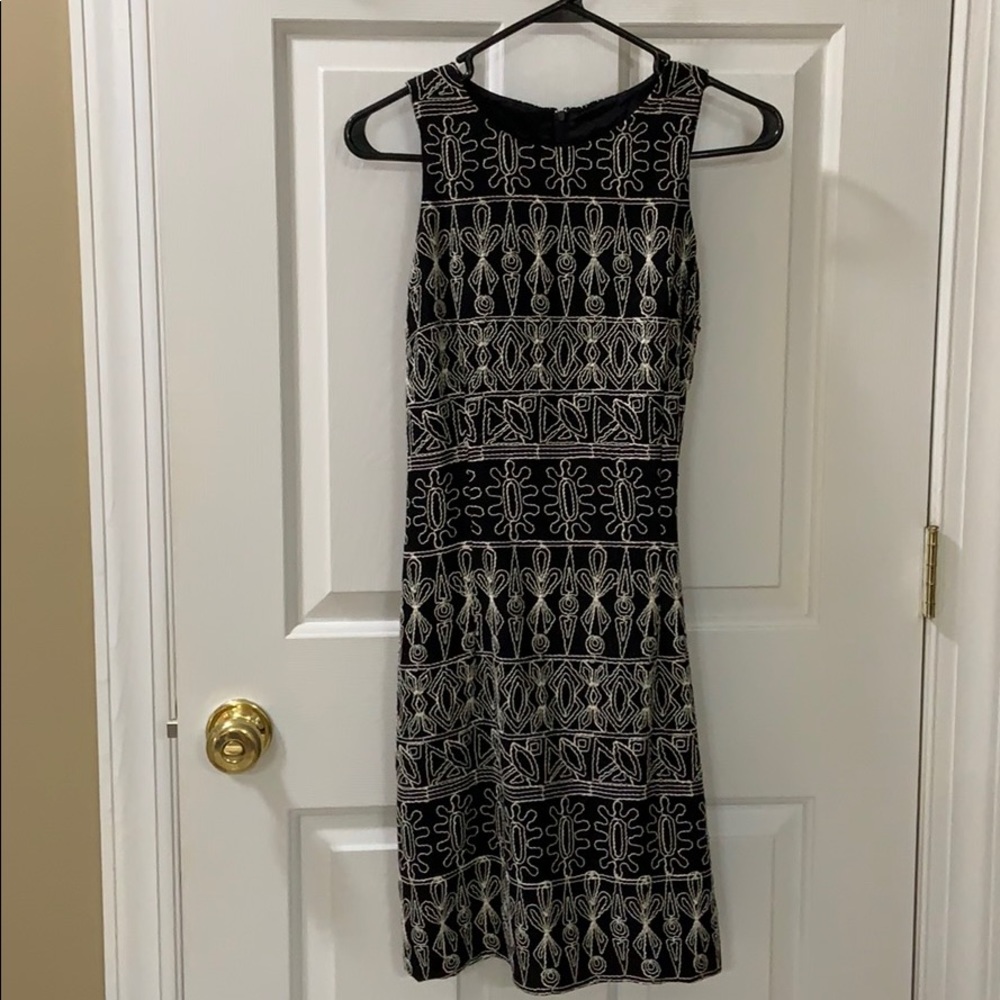 Embroidered sheath dress